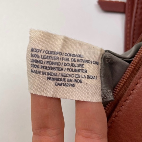 Lucky Brand Maka Brown Leather Crossbody Purse Walnut - Picture 10 of 10